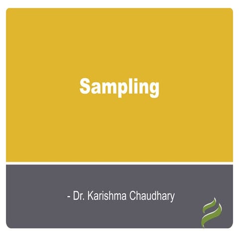 Types of sampling