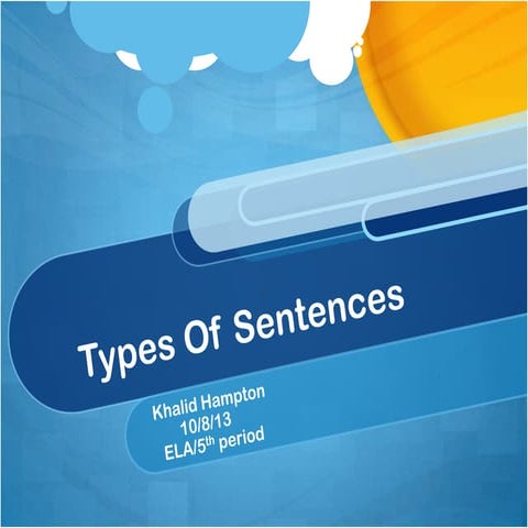 Types of sentence khalid hampton