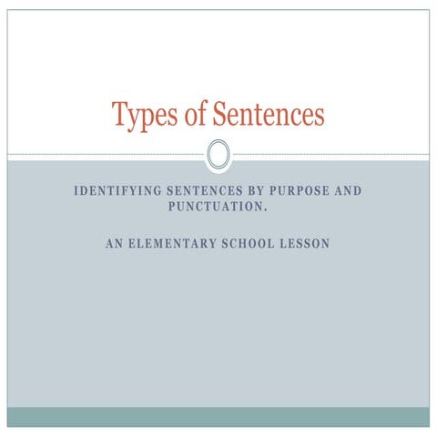 Types of Sentences