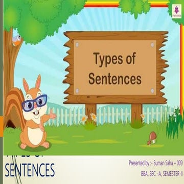 Types of sentences by suman saha