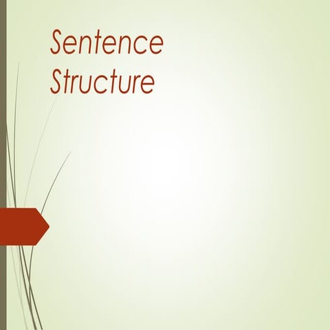 Types of sentences final