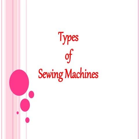 Types of sewing machine