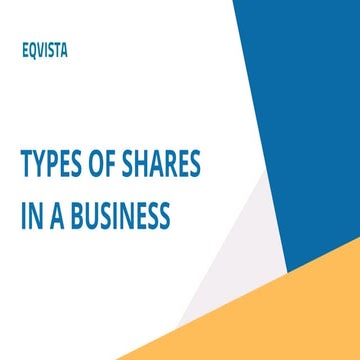 Types of shares in business
