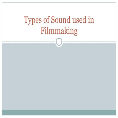 Types of Sound