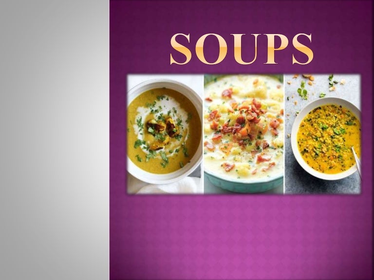 Types of soup