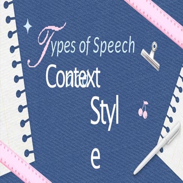 TYPES OF SPEECH CONTEXT & SPEECH STYLES.pptx