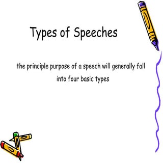 Types of speeches