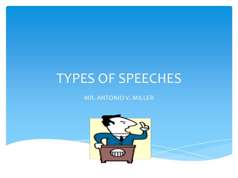 types of speeches