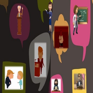 Types of speeches according to Purpose and Manner of Delivery