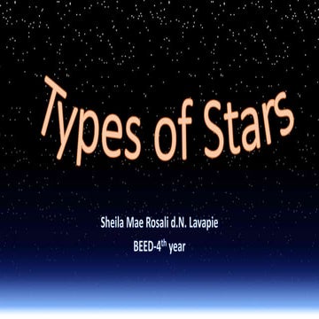 Types of stars