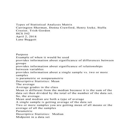 Types of Statistical Analyses MatrixCarrington Sherman, Donn.docx