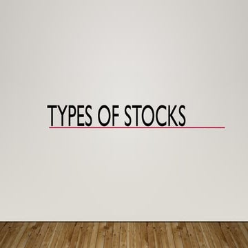 types of stocks value vs growth stocks ppt | PPTX