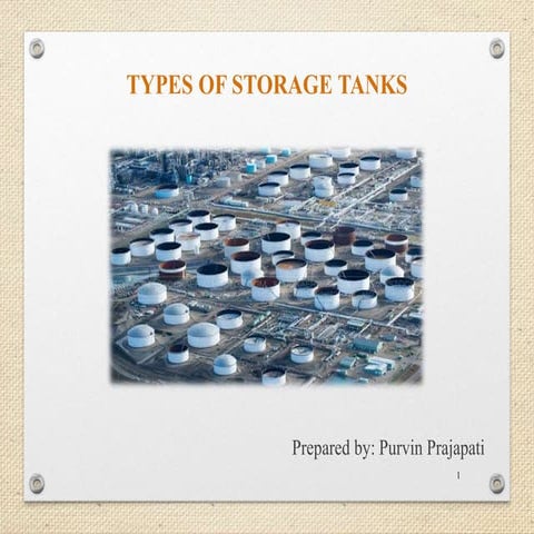 Types of storage tanks