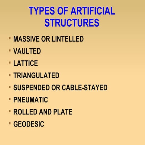 Types of structures
