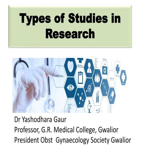 Types of studies in research | PPT