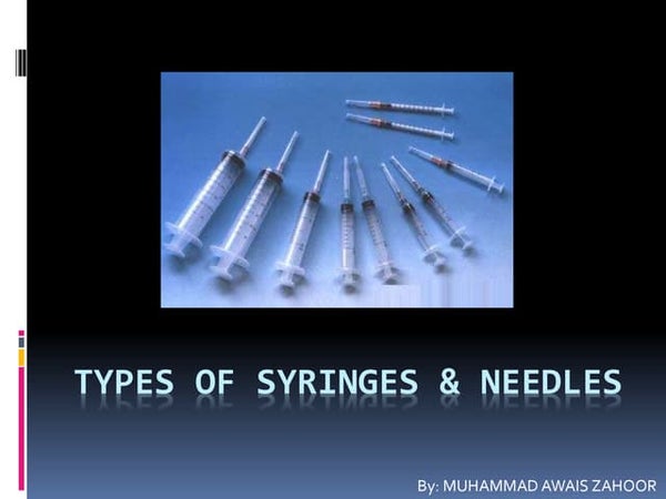 The parts of a syringe