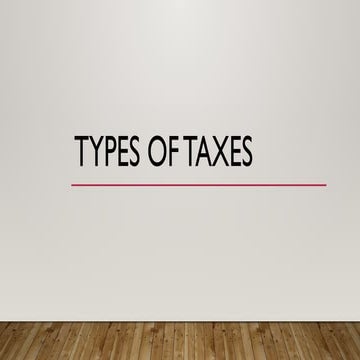 TYPES OF TAXES paid by the people in indiaa