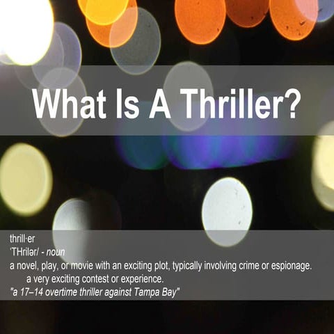 Types of Thriller