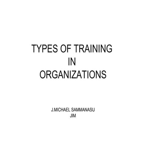 Types Of Trainig1