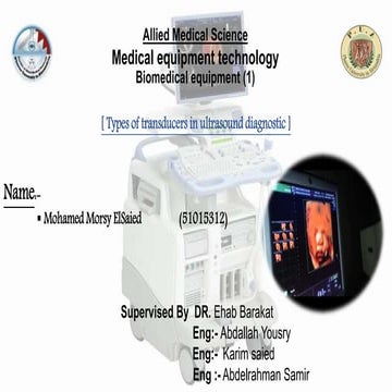 Types of transducers in ultrasound diagnostic