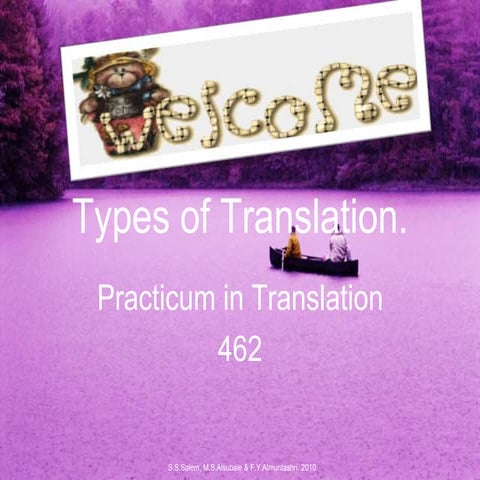 Types of translation