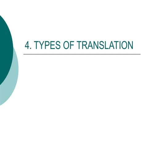 TypesofTR  Machine translation material.ppt