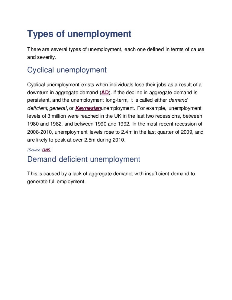 Types of unemployment 2