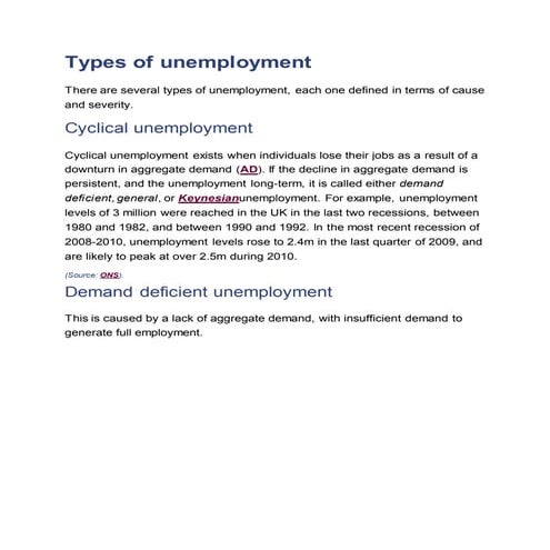 Types of unemployment 2