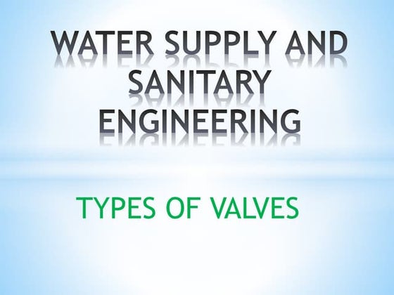 Types of Valve | PPTX | First Aid | Injuries