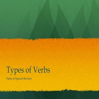 Types of Verbs