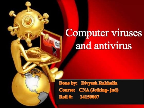 Computer virus and anti virus presentation | PPTX | Infectious Diseases ...