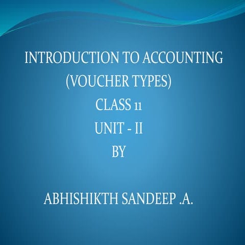 Types of vouchers