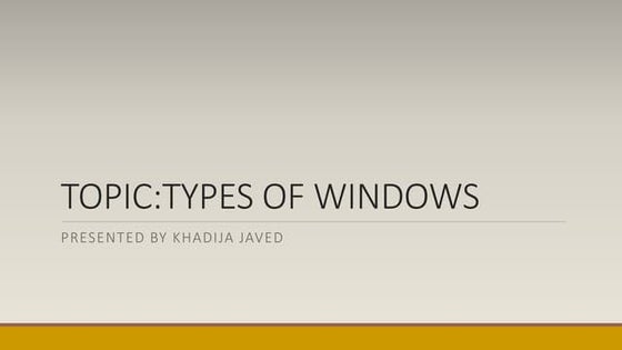 The Louver Window | PPT