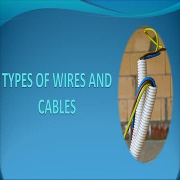 Types of wires and cables ic
