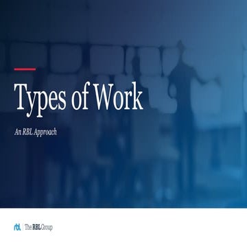 Types of Work: An RBL Approach