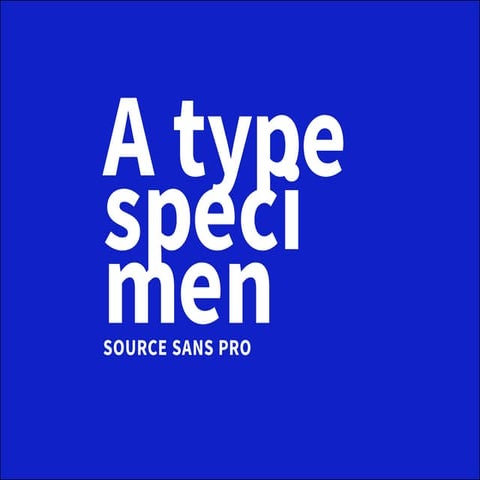 Source Sans - A type specimen | PDF