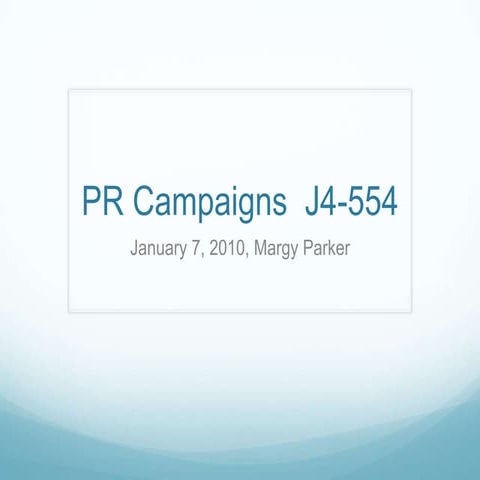 Types & Uses of PR Research