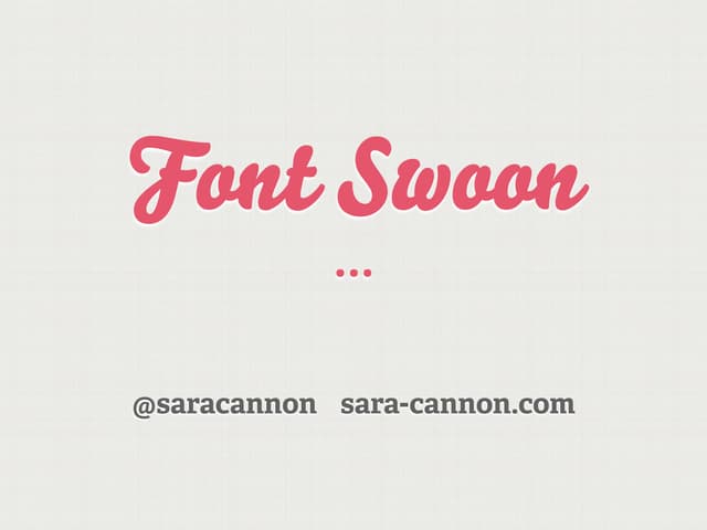Font Swoon - Advanced Web Typography