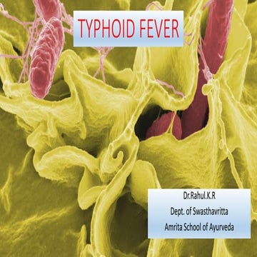 Typhoid fever, Eteric fever, 