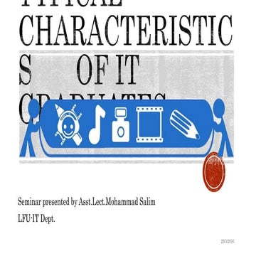 Typical characteristics of it gradutes