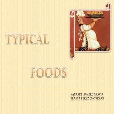 Typical Spanish food