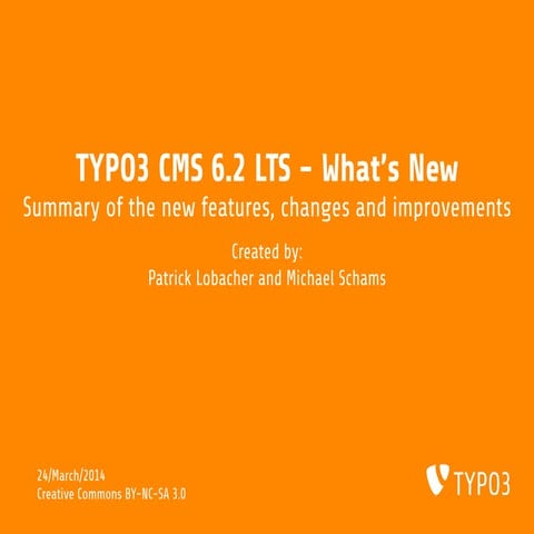 TYPO3 6.2. What's new