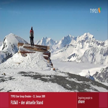 FLOW3 - der aktuelle Stand. TYPO3 Usergroup Dresden