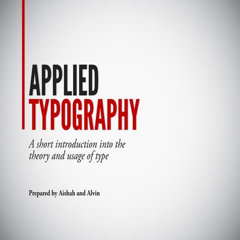 Applied Typography | PDF