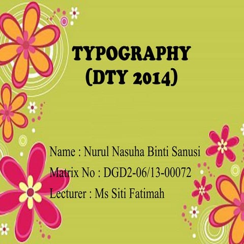 Typography teaching presentation | PPTX