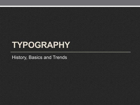 Typography - How Typeface Look | PPT