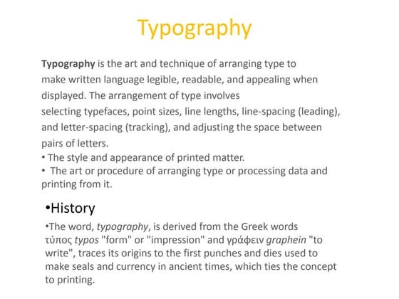 Typography analysis | PPTX
