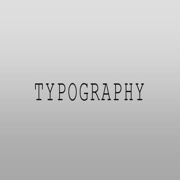 Typography 