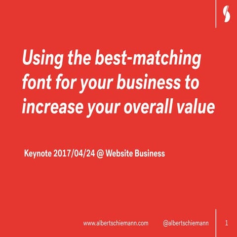 Using the best-matching font for your business to increase your overall value