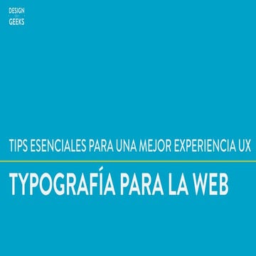 Typography on the web charla meetup valencia espanol